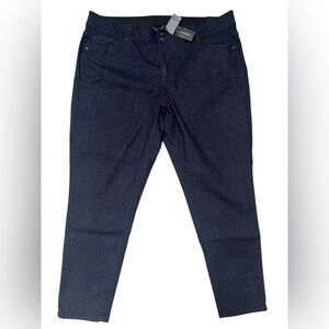 Venezia Lane Bryant Dark Wash Skinny Short Denim Jeans Plus Size Women’s 24 S